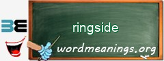 WordMeaning blackboard for ringside